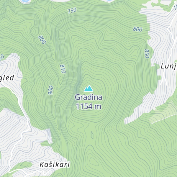 Map of Gradina