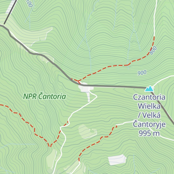 Map of Horská chata Čantoryje