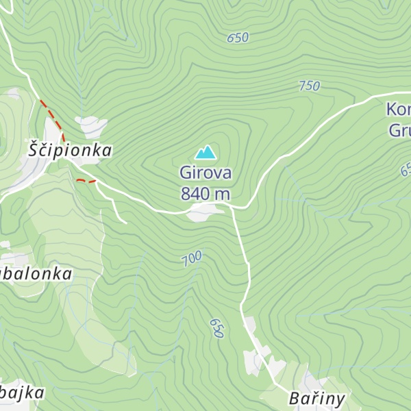 Map of Chata Gírová
