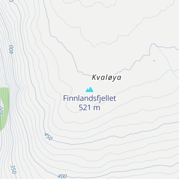 Map of Finnlandsfjellet