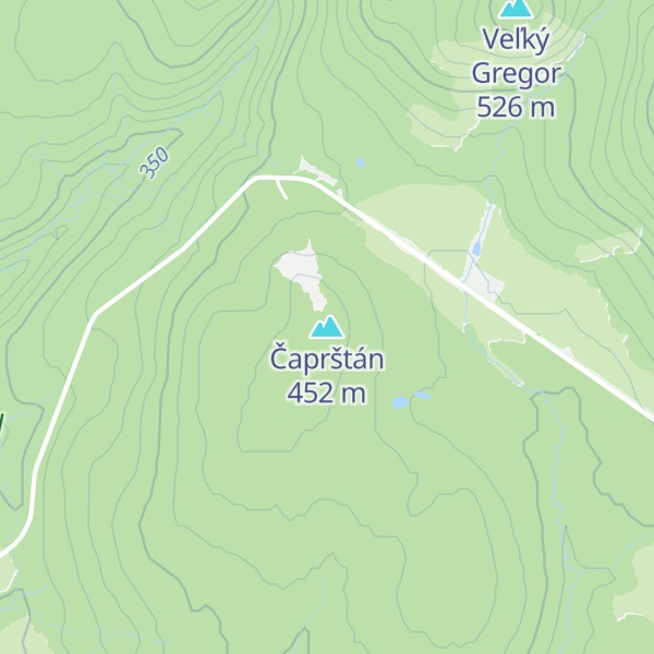 Map of Čaprštán