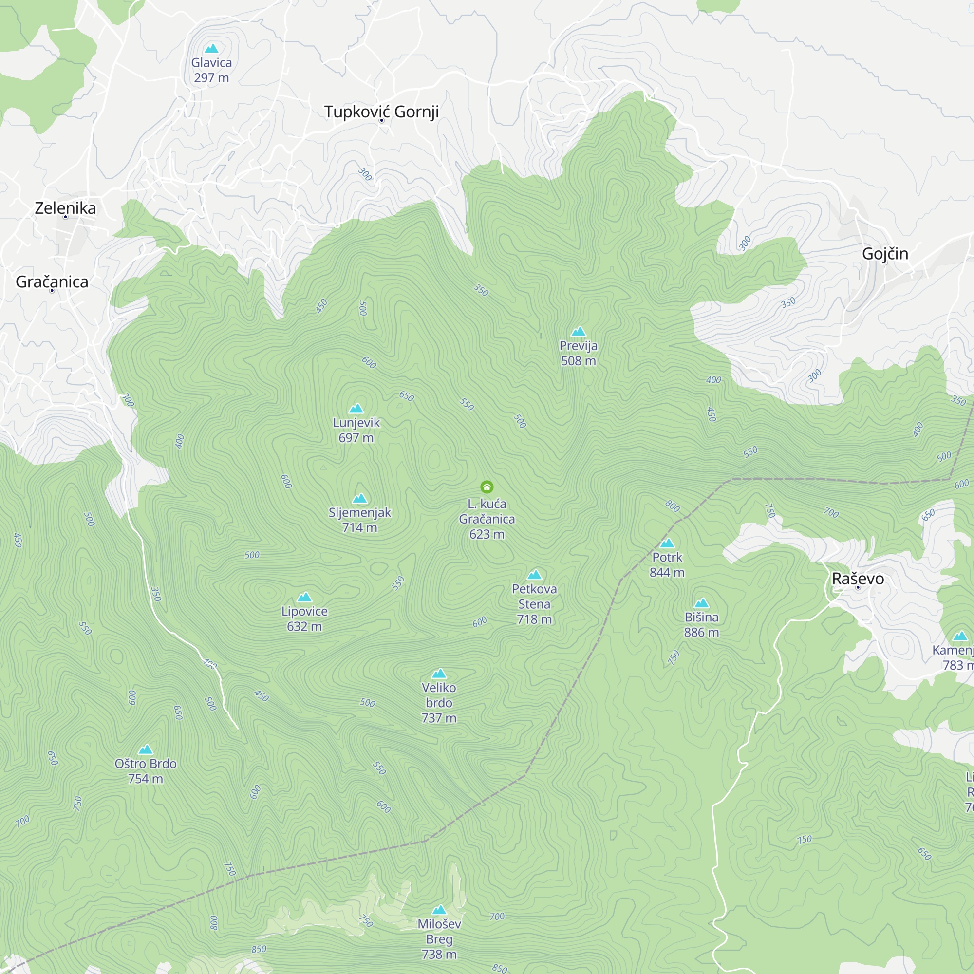 L. kuća Gračanica map