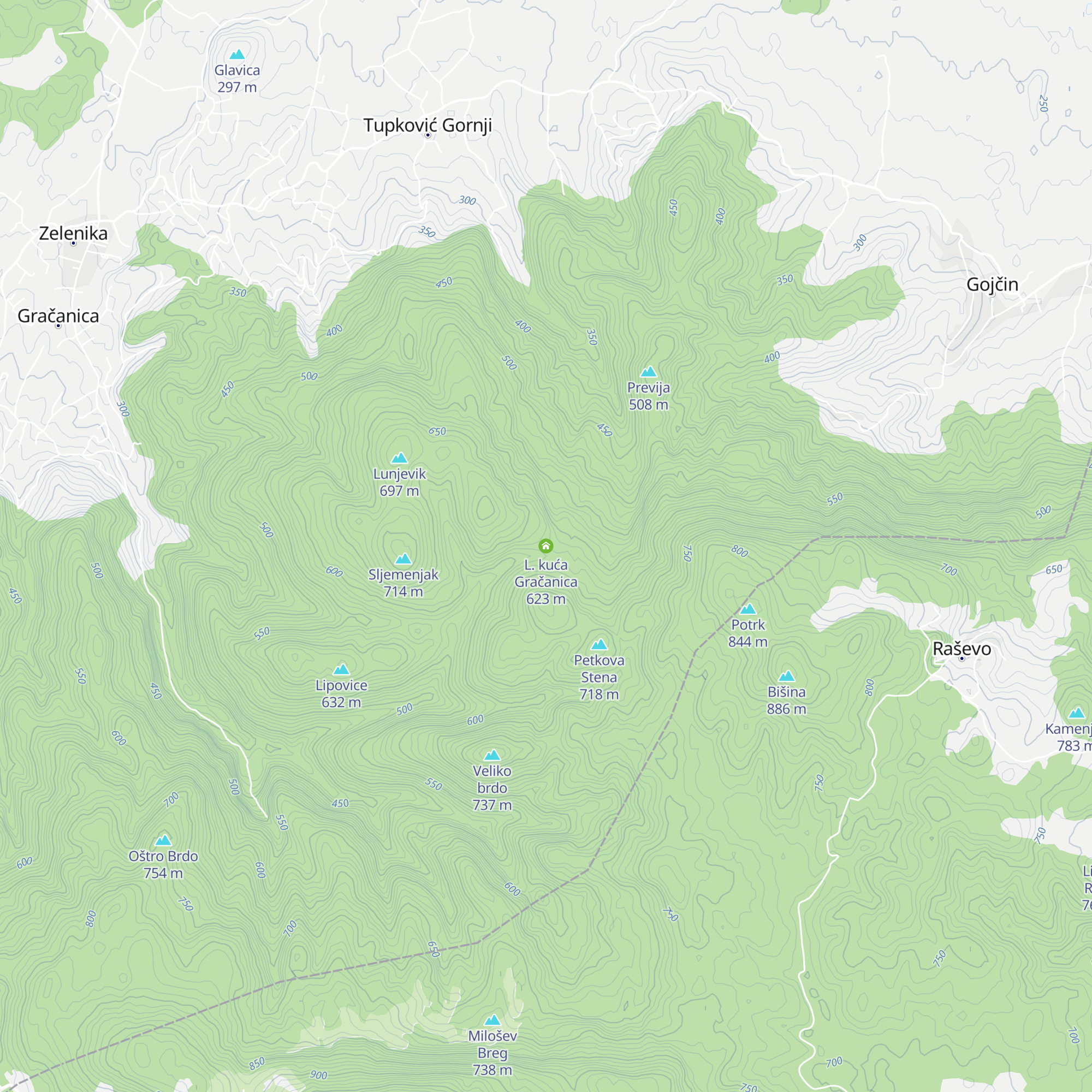 L. kuća Gračanica map