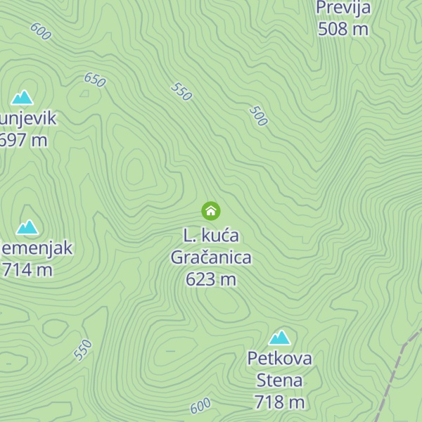 Map of L. kuća Gračanica