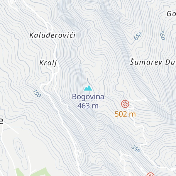 Map of Bogovina