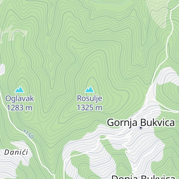 Map of Rosulje