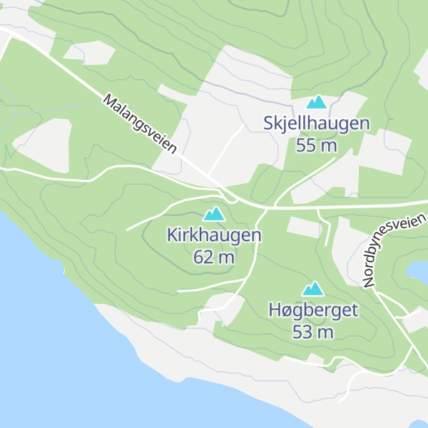 Map of Kirkhaugen