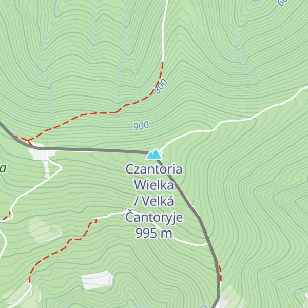 Map of Czantoria Wielka / Velká Čantoryje
