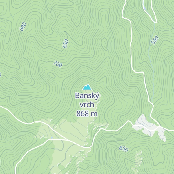 Map of Banský vrch