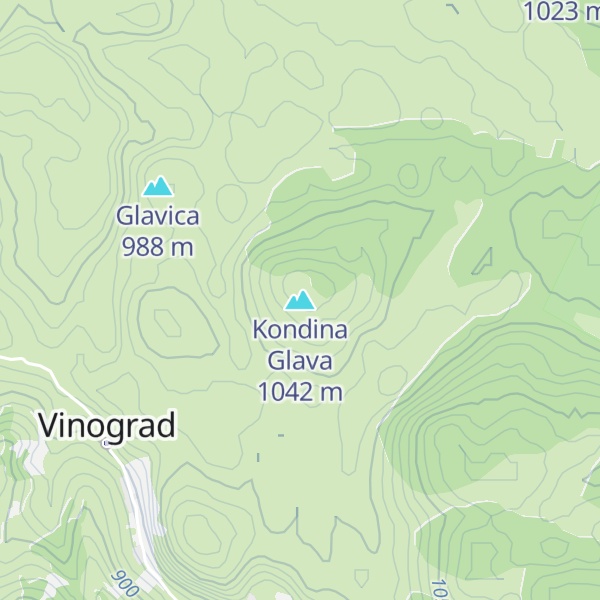 Map of Kondina Glava