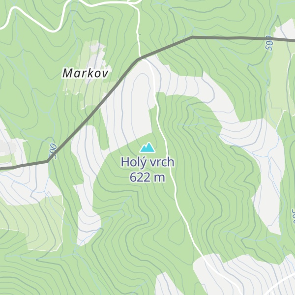 Map of Holý vrch