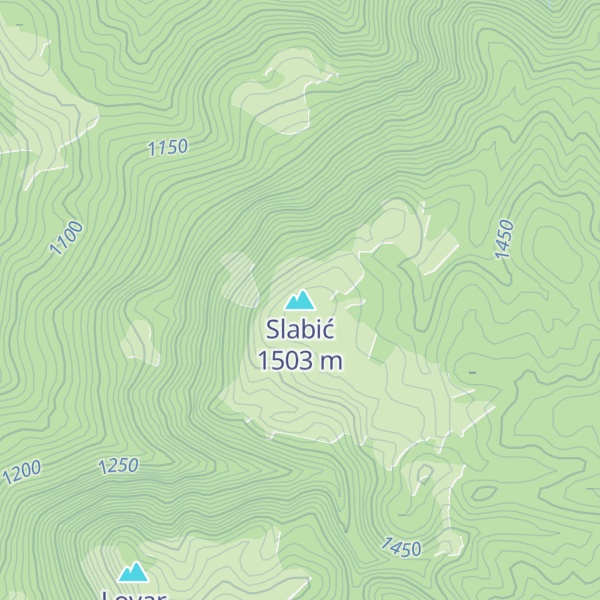 Map of Slabić