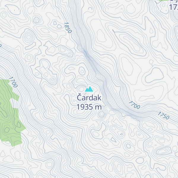 Map of Čardak