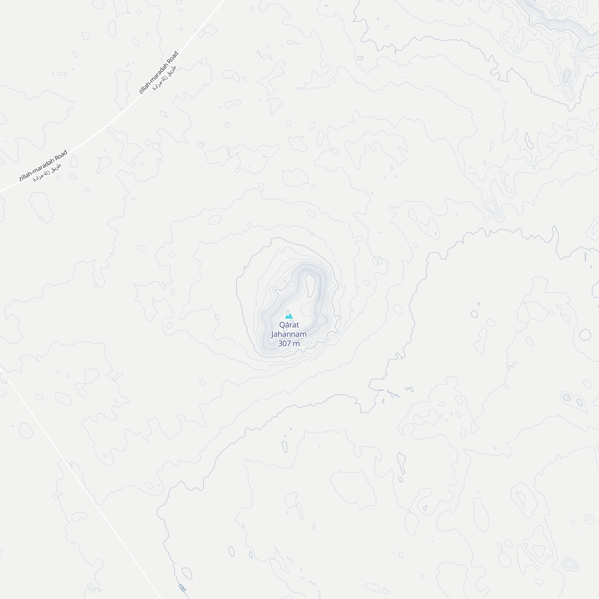 قارة جهنم زلة مرادة map