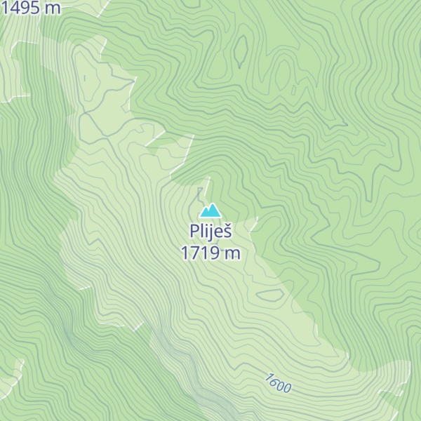 Map of Pliješ