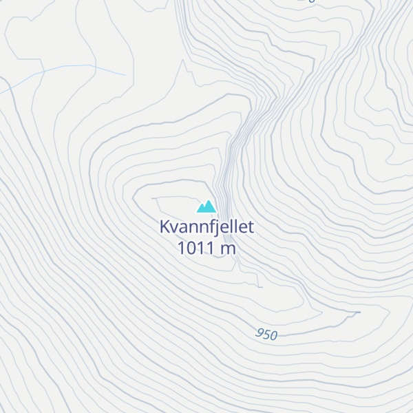 Map of Kvannfjellet