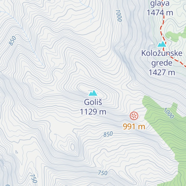 Map of Goliš