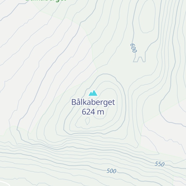 Map of Bålkaberget
