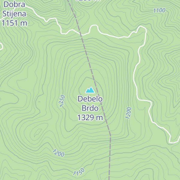Map of Debelo Brdo