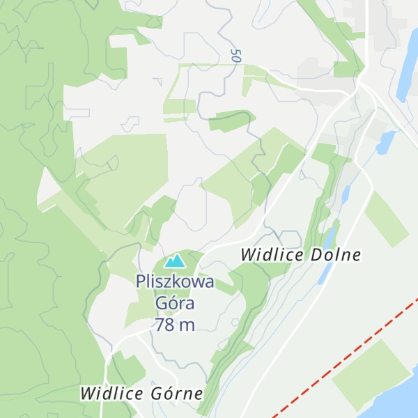 Map of Gliniana Góra