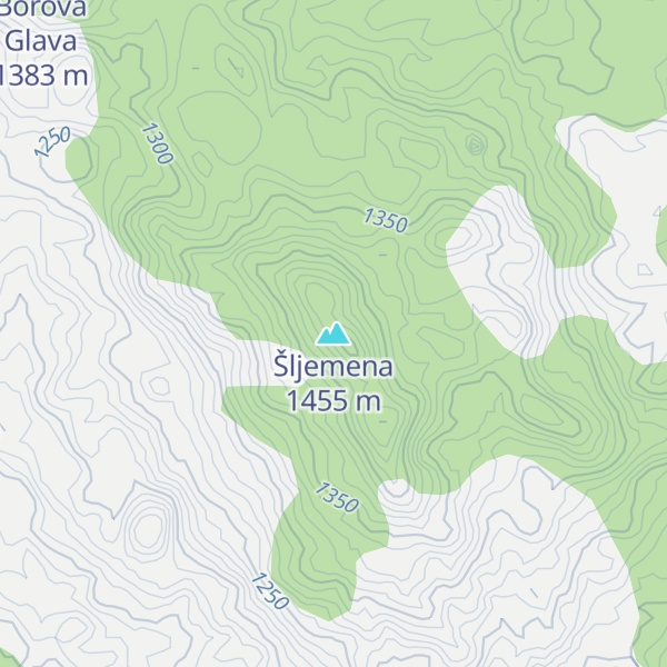 Map of Šljemena