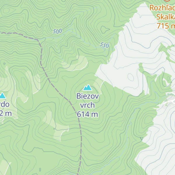 Map of Biezov vrch
