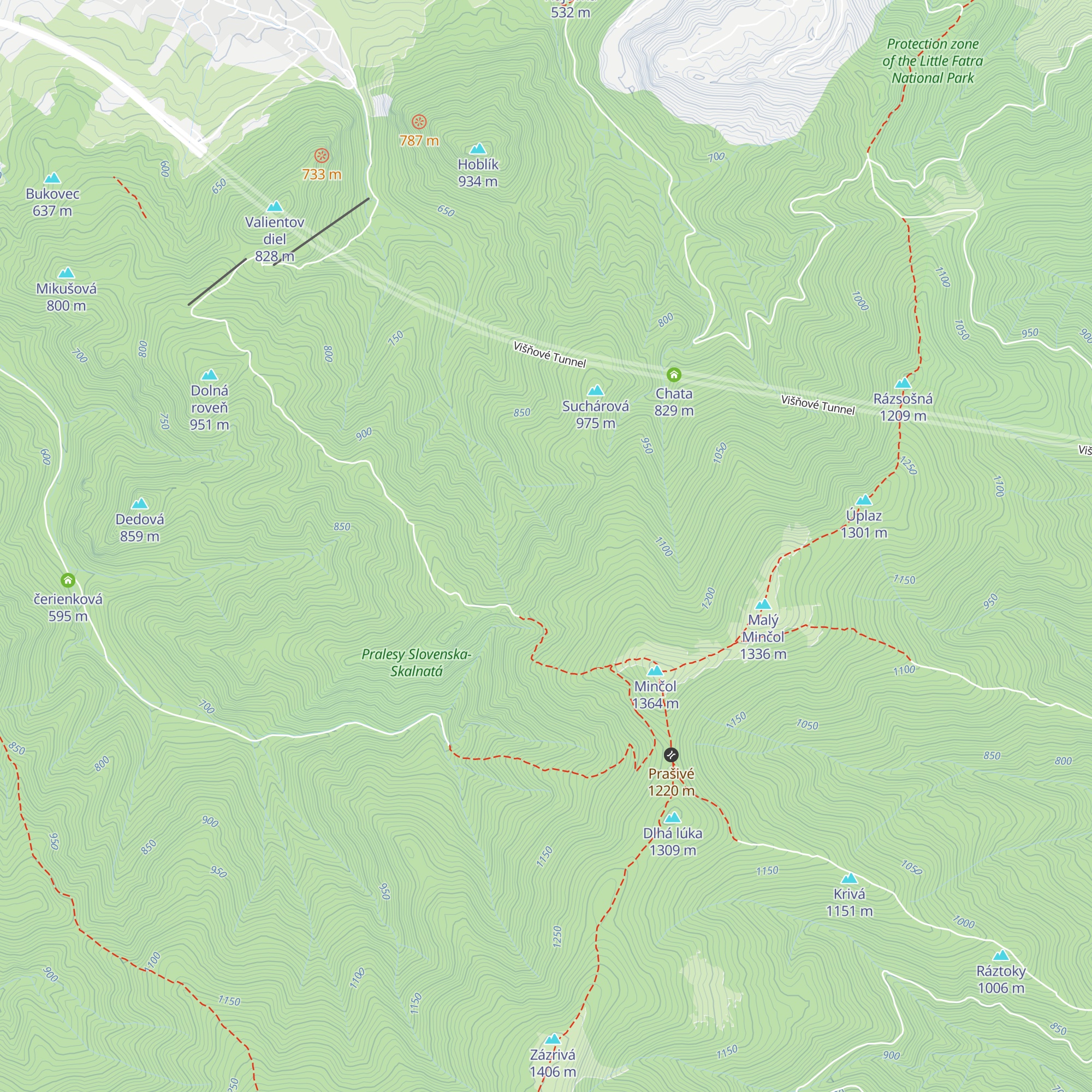 Konská riť map