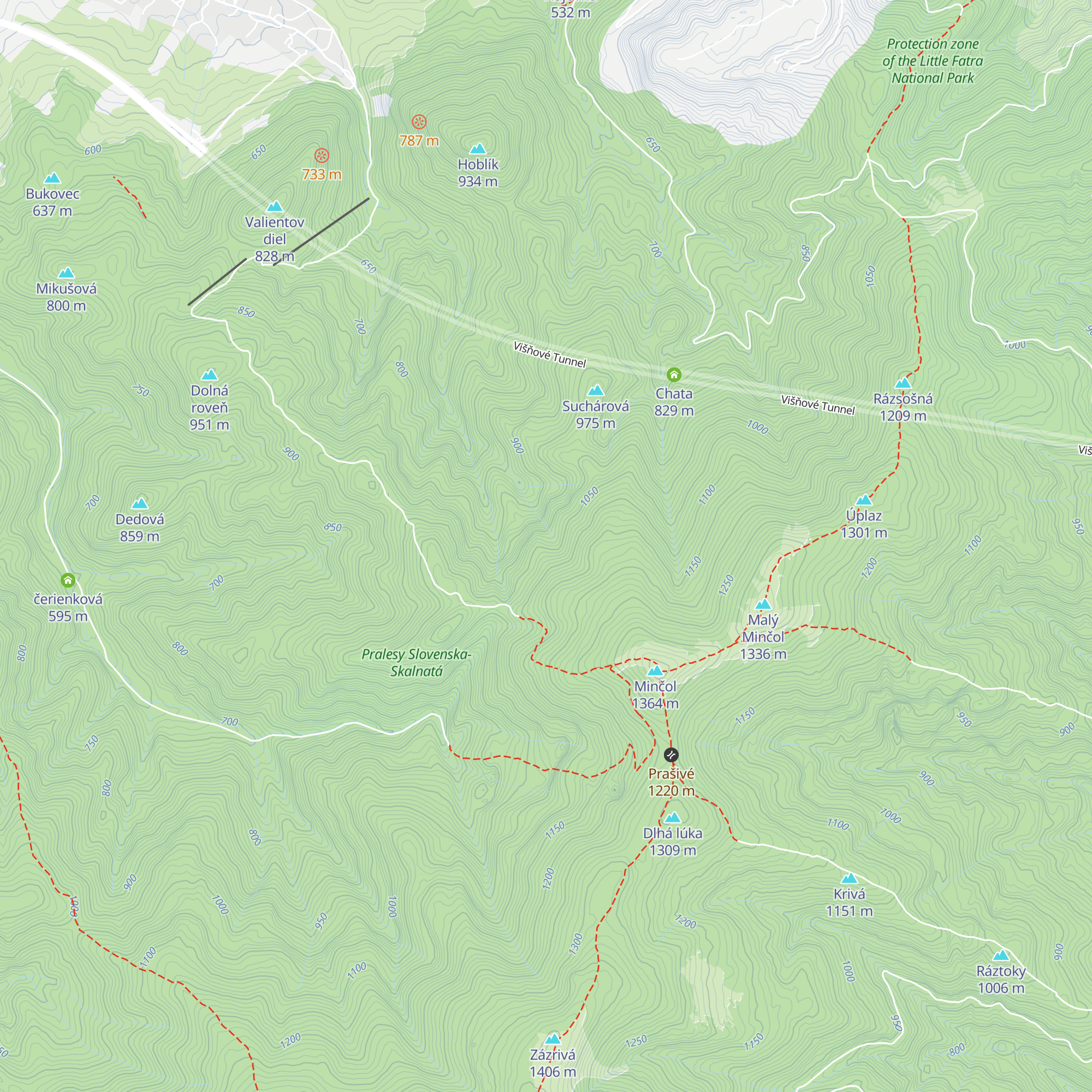Konská riť map