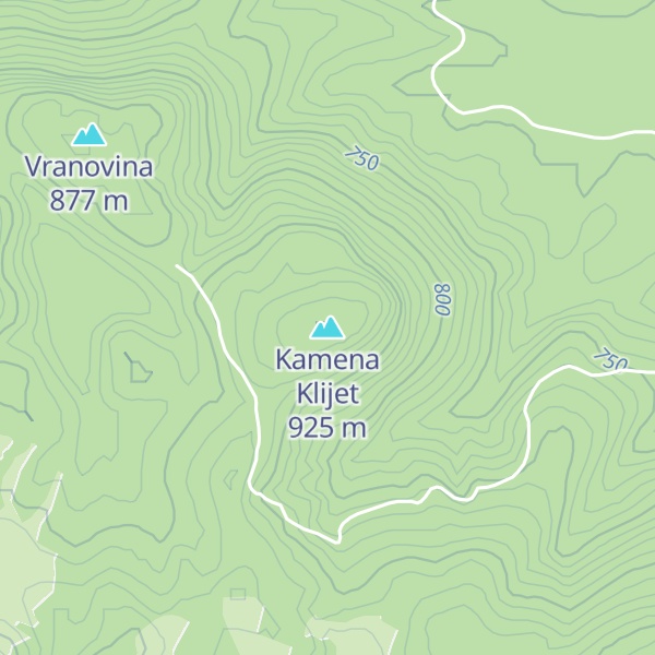 Map of Kamena Klijet