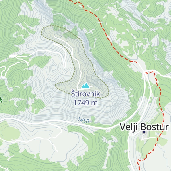Map of Štirovnik