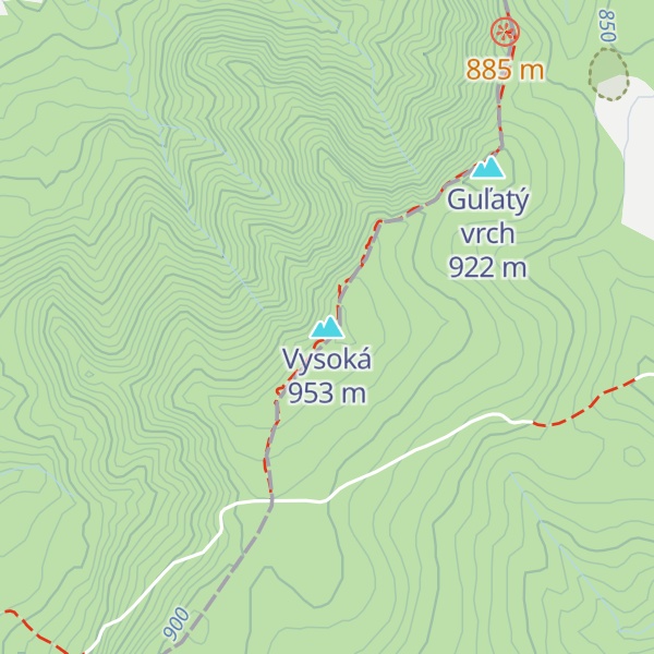 Map of Vysoká