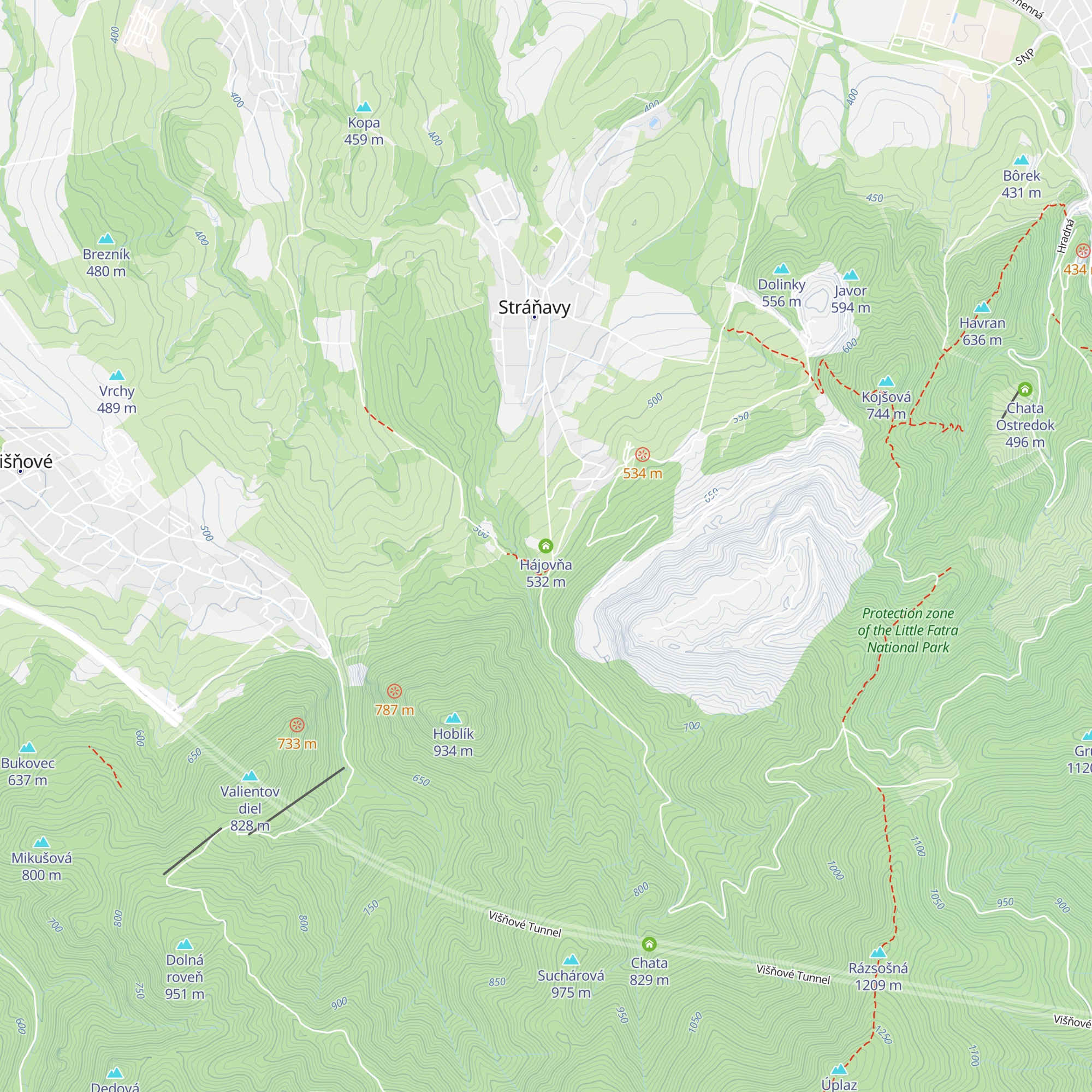 Hájovňa map