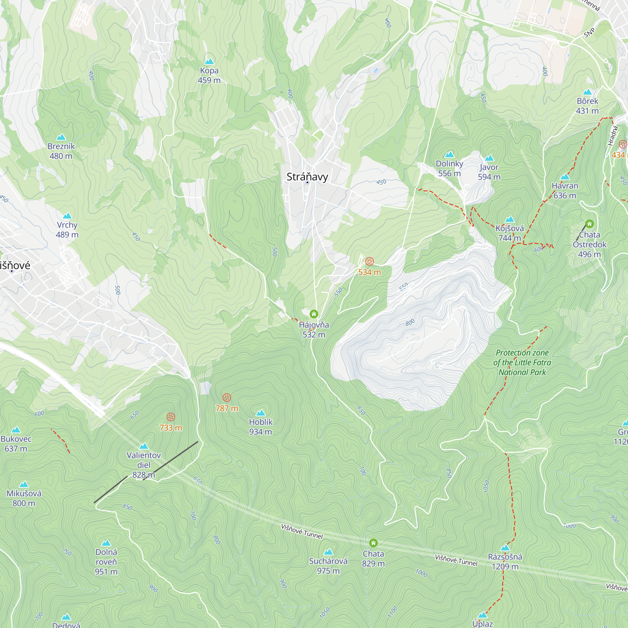 Hájovňa map