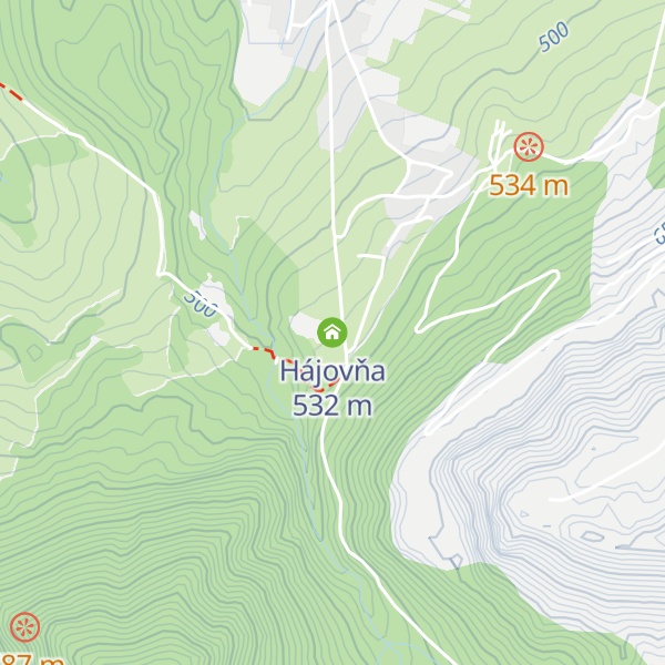 Map of Hájovňa