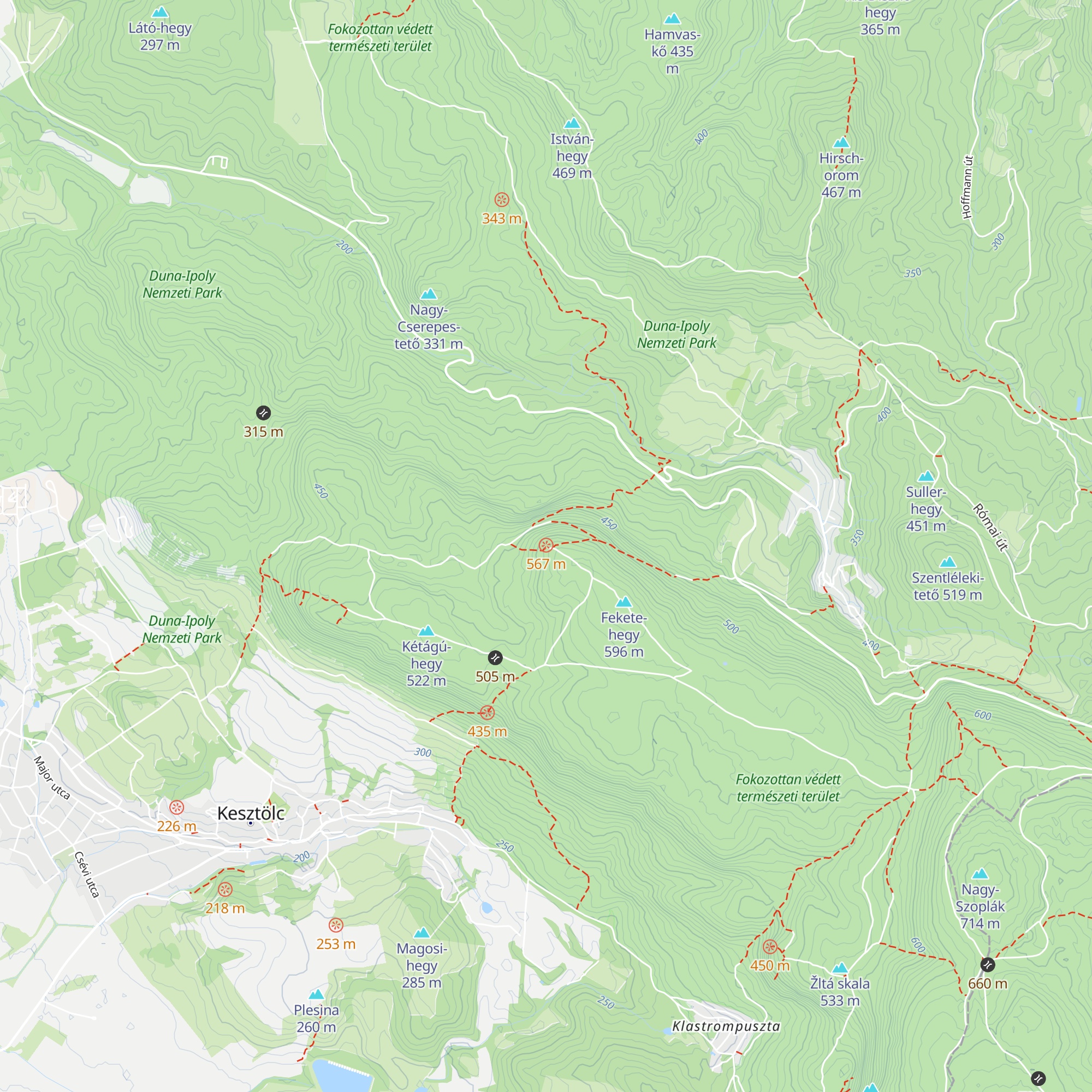 Fekete-hegyi kulcsosház (Sasfészek) map