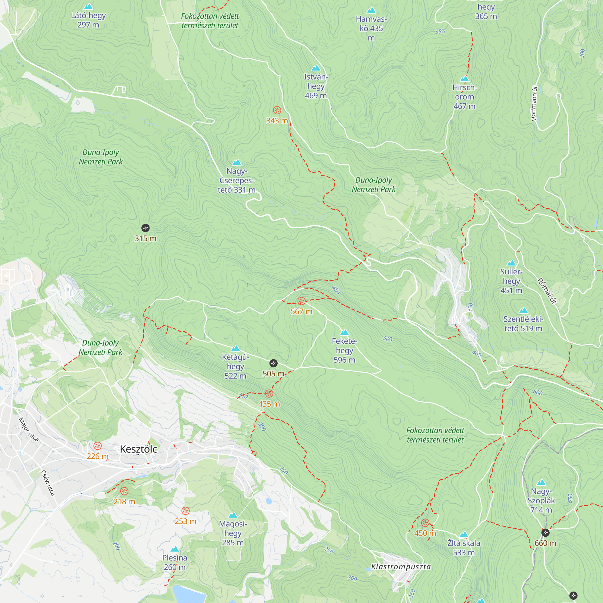 Fekete-hegyi kulcsosház (Sasfészek) map