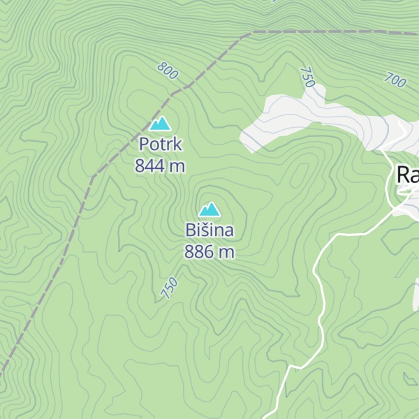 Map of Bišina
