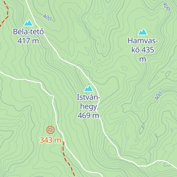 Map of István-hegy