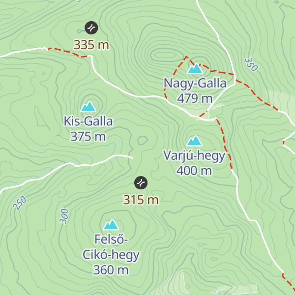 Map of Vadászház