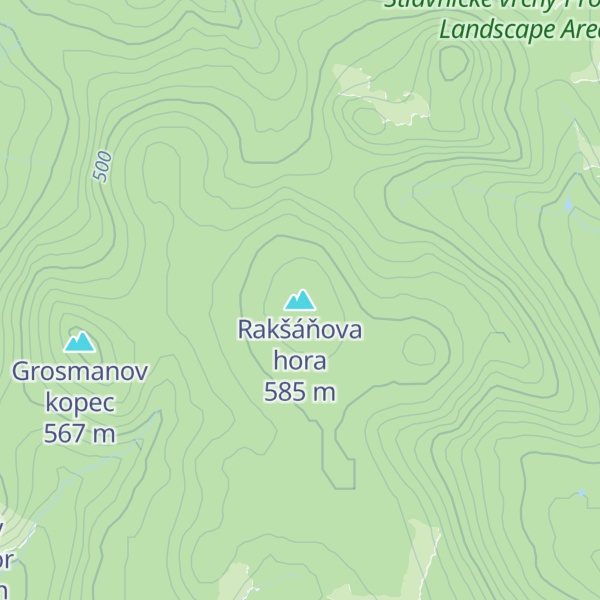 Map of Rakšáňova hora