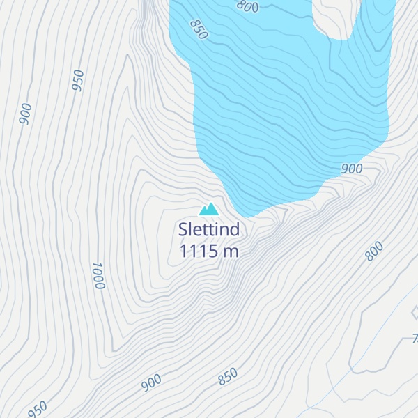 Map of Slettind
