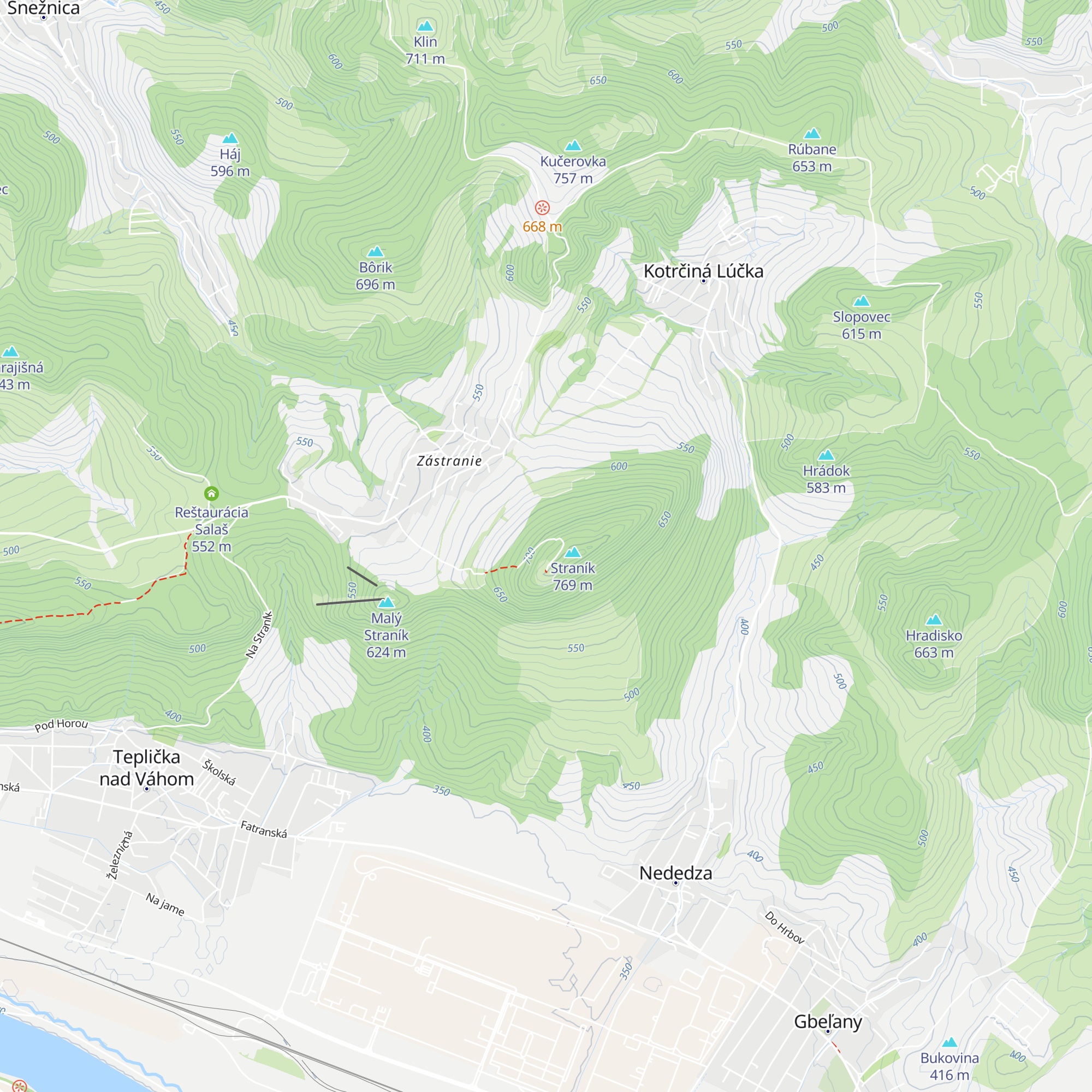 Bufet Hangár map