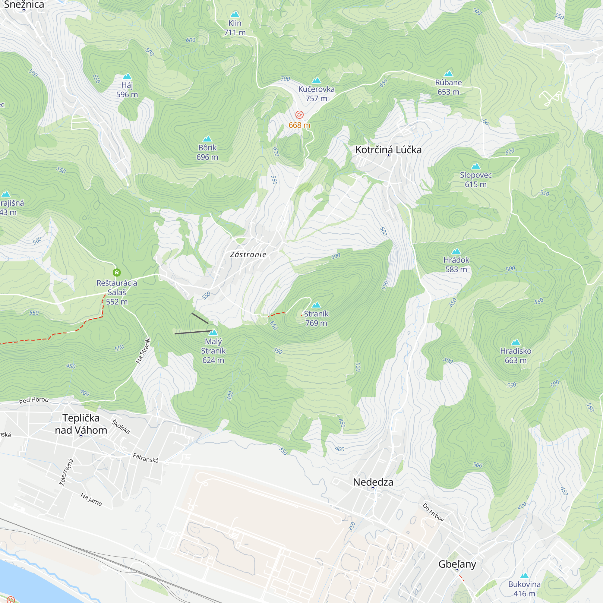 Bufet Hangár map