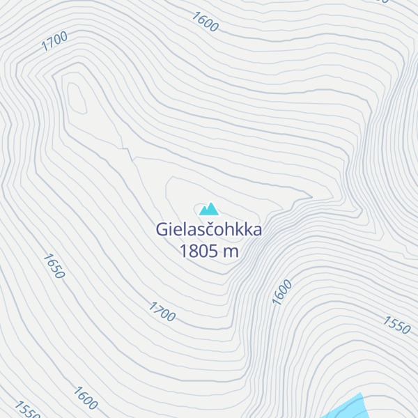 Map of Gielasčohkka