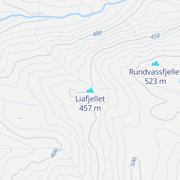 Map of Liafjellet