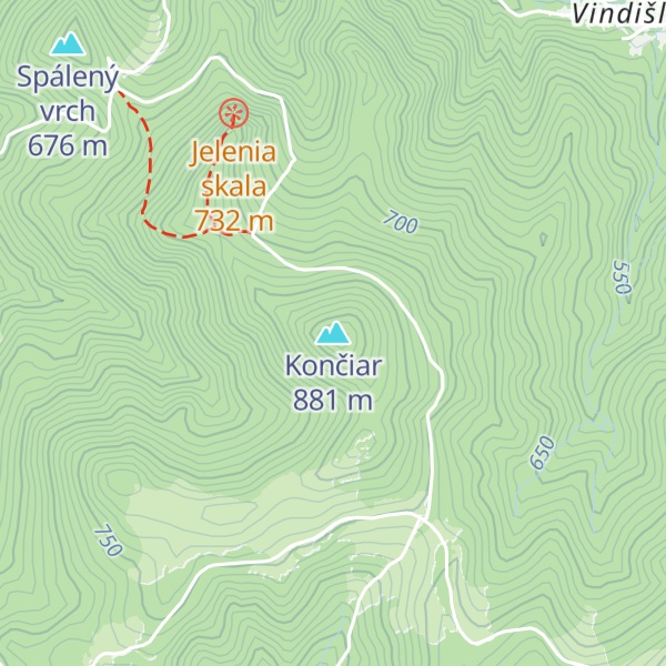 Map of Končiar