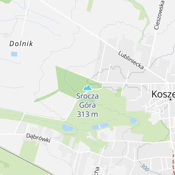 Map of Srocza Góra