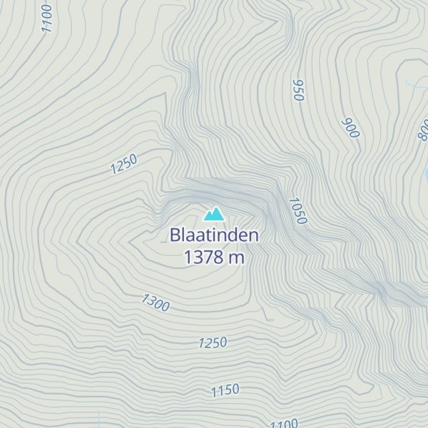 Map of Blaatinden