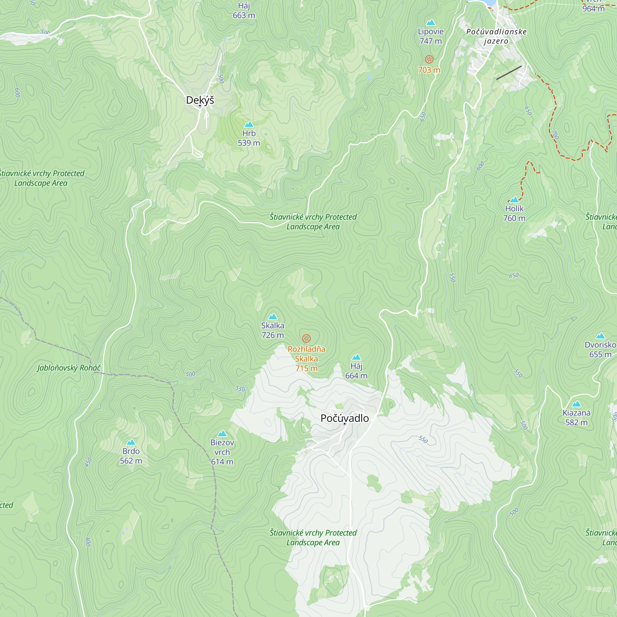 Chata Veselá map
