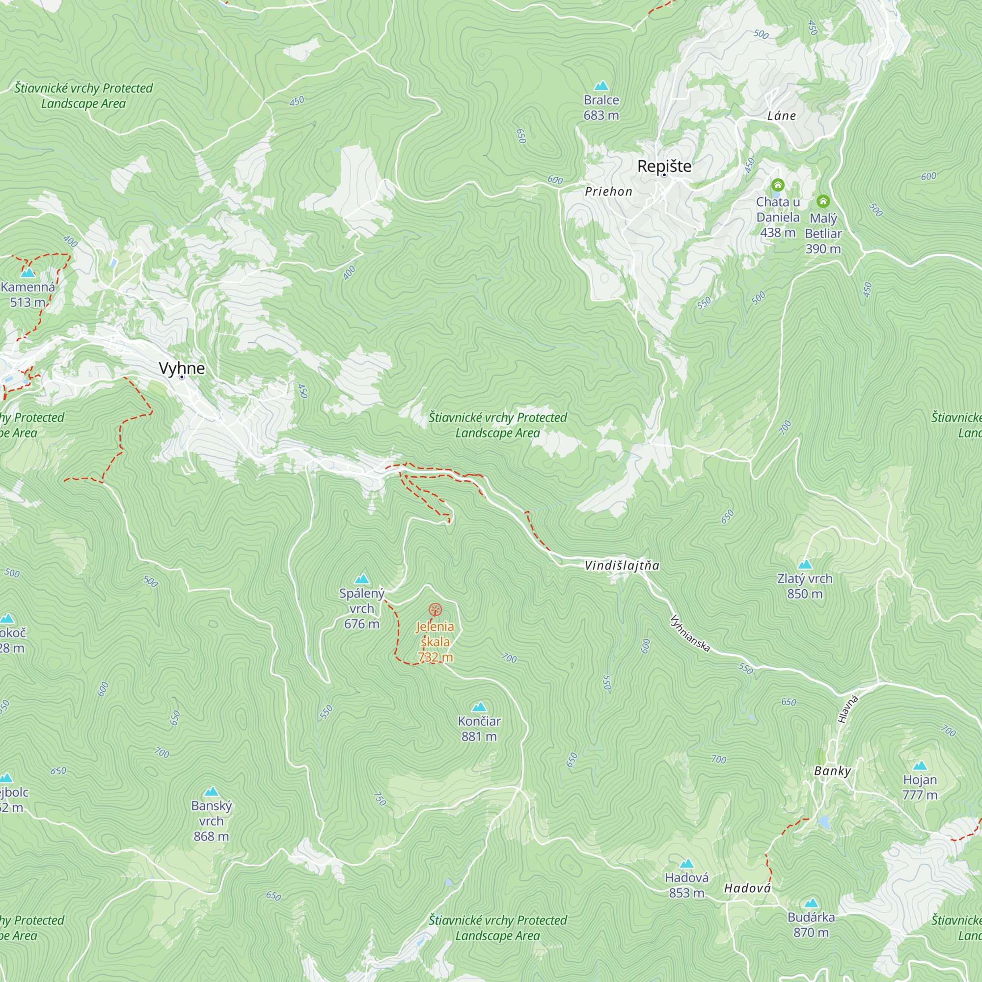 Chata Hela map